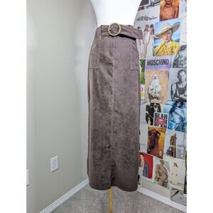 Vintage Brown Maxi Skirt